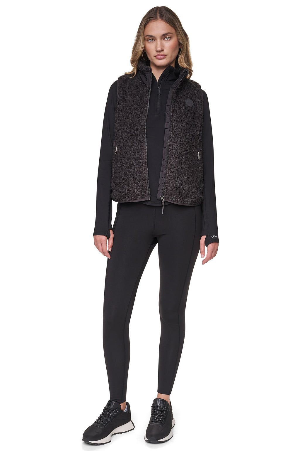 MOCK NECK SHERPA VEST