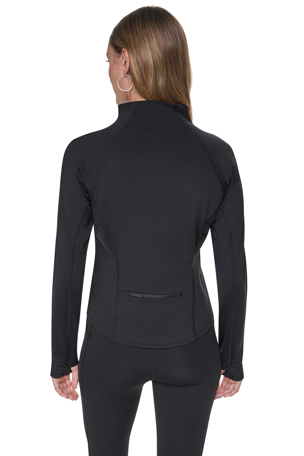 FUNNEL NECK HALF-ZIP PULLOVER