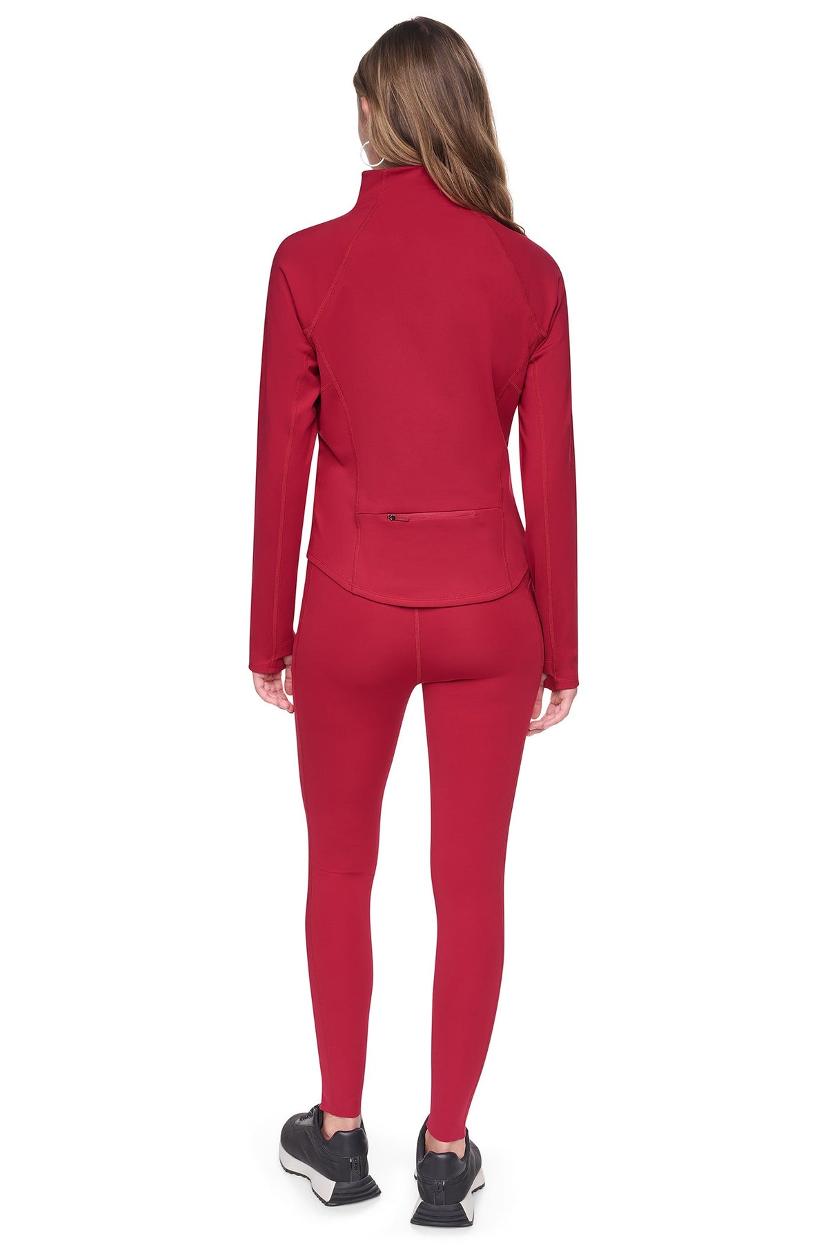 FUNNEL NECK HALF-ZIP PULLOVER