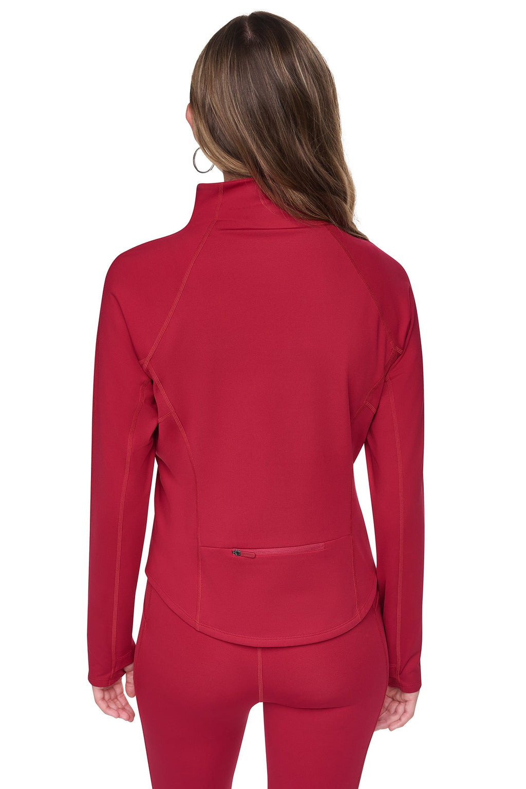 FUNNEL NECK HALF-ZIP PULLOVER