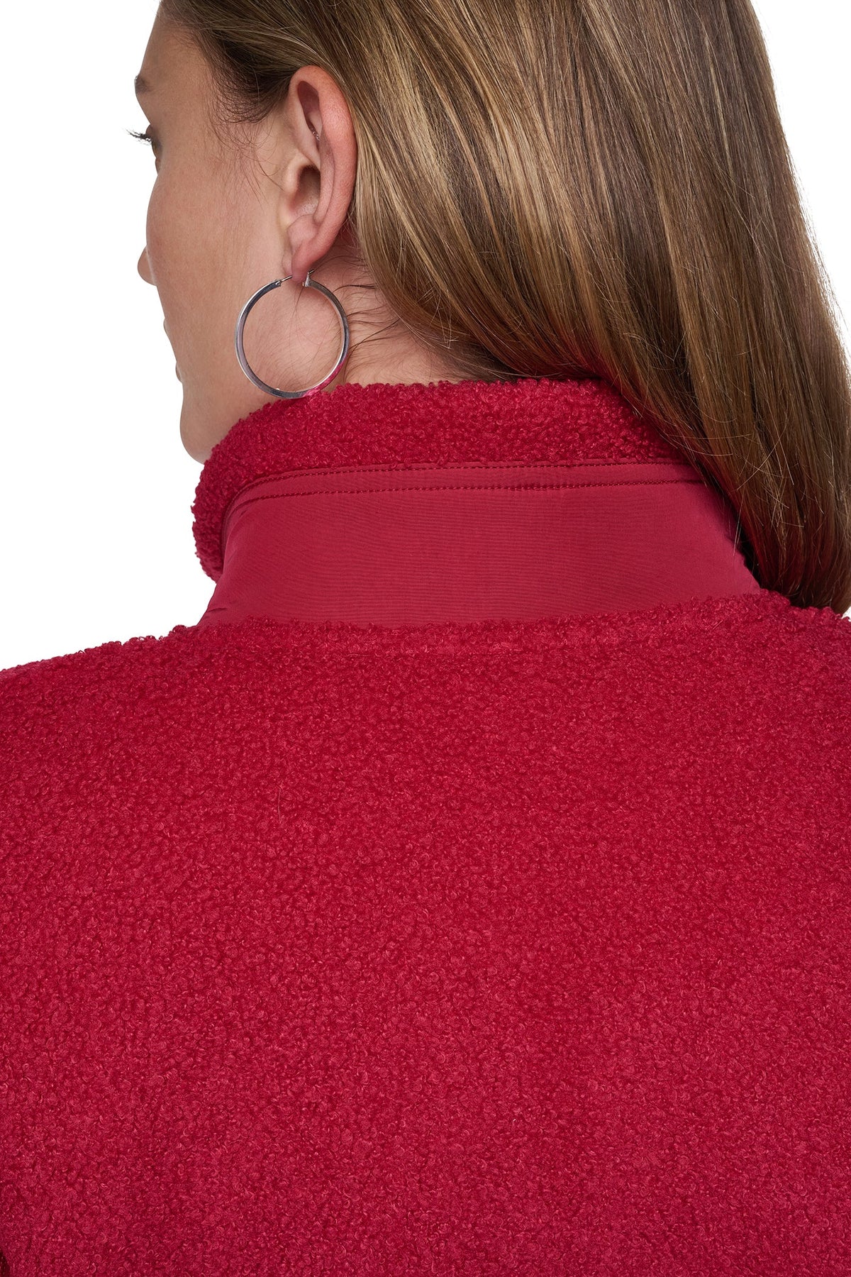 MOCK NECK SHERPA VEST