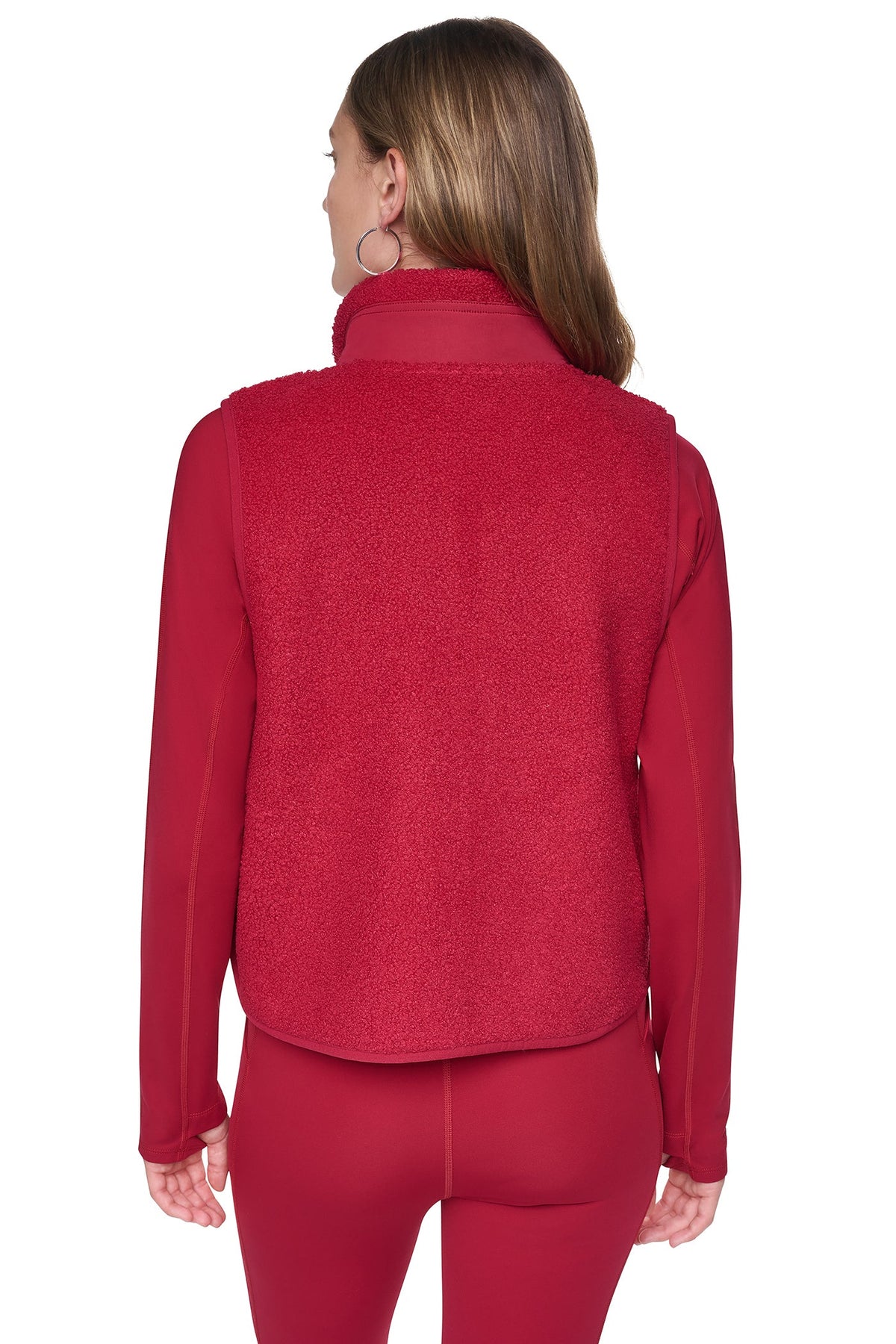 MOCK NECK SHERPA VEST