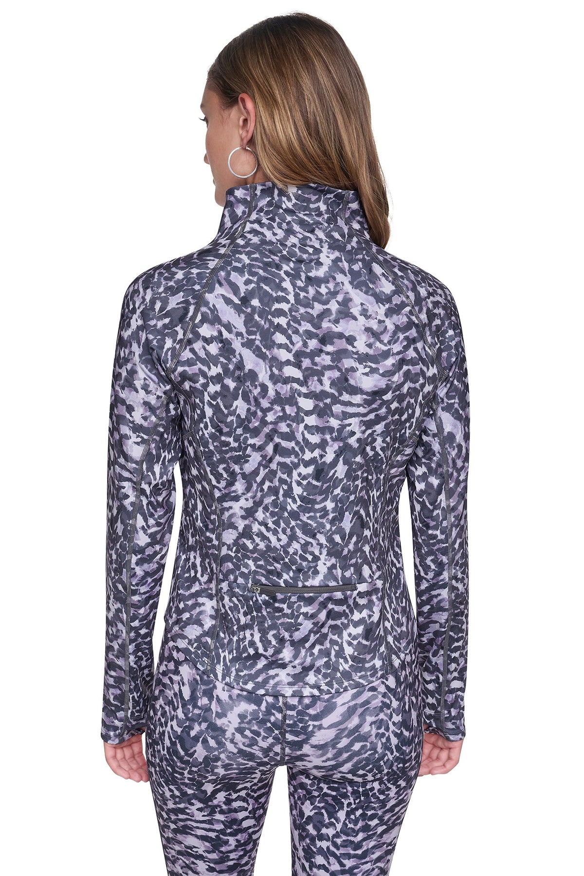 FUNNEL NECK HALF-ZIP PULLOVER