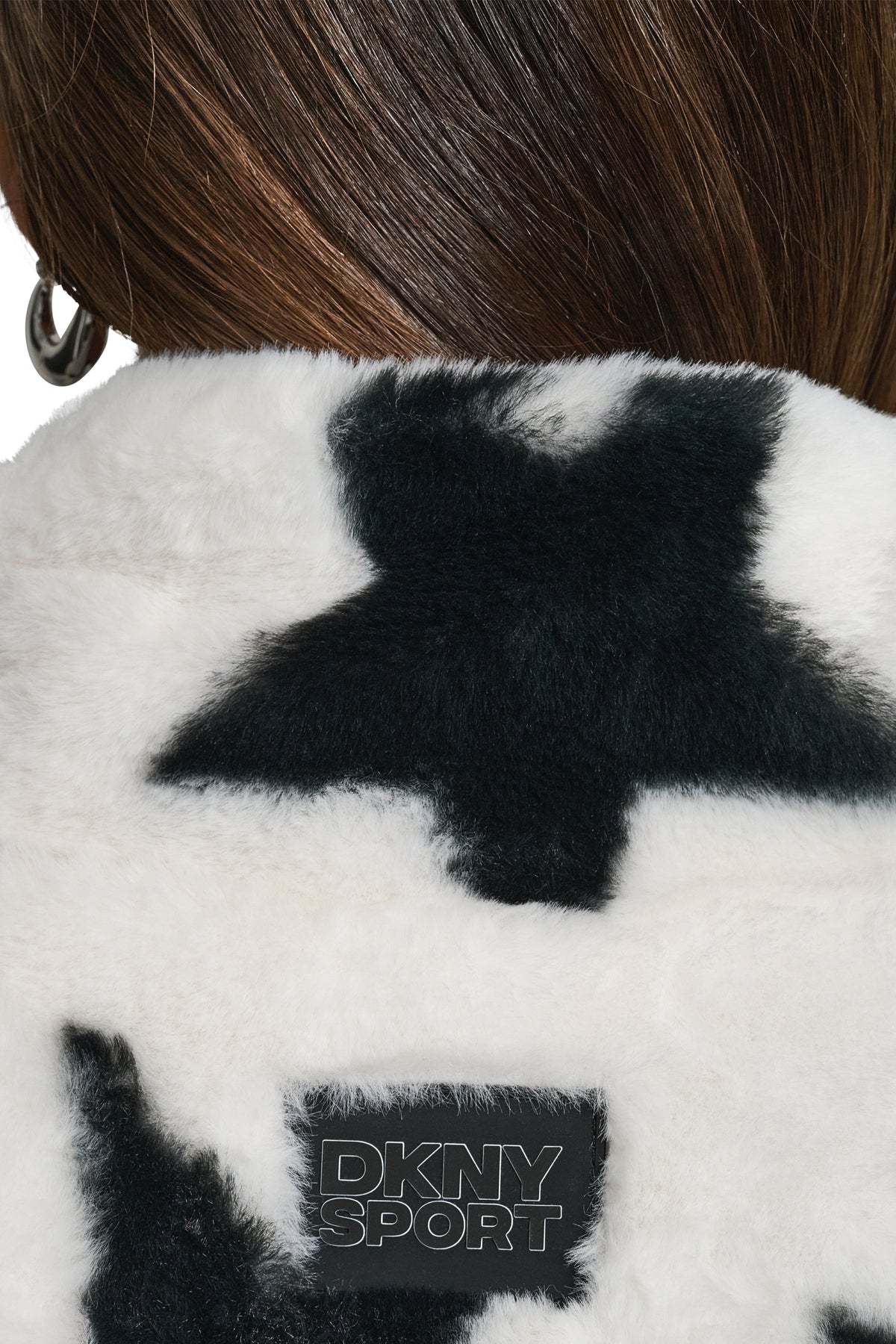 FAUX FUR MOCK NECK VEST