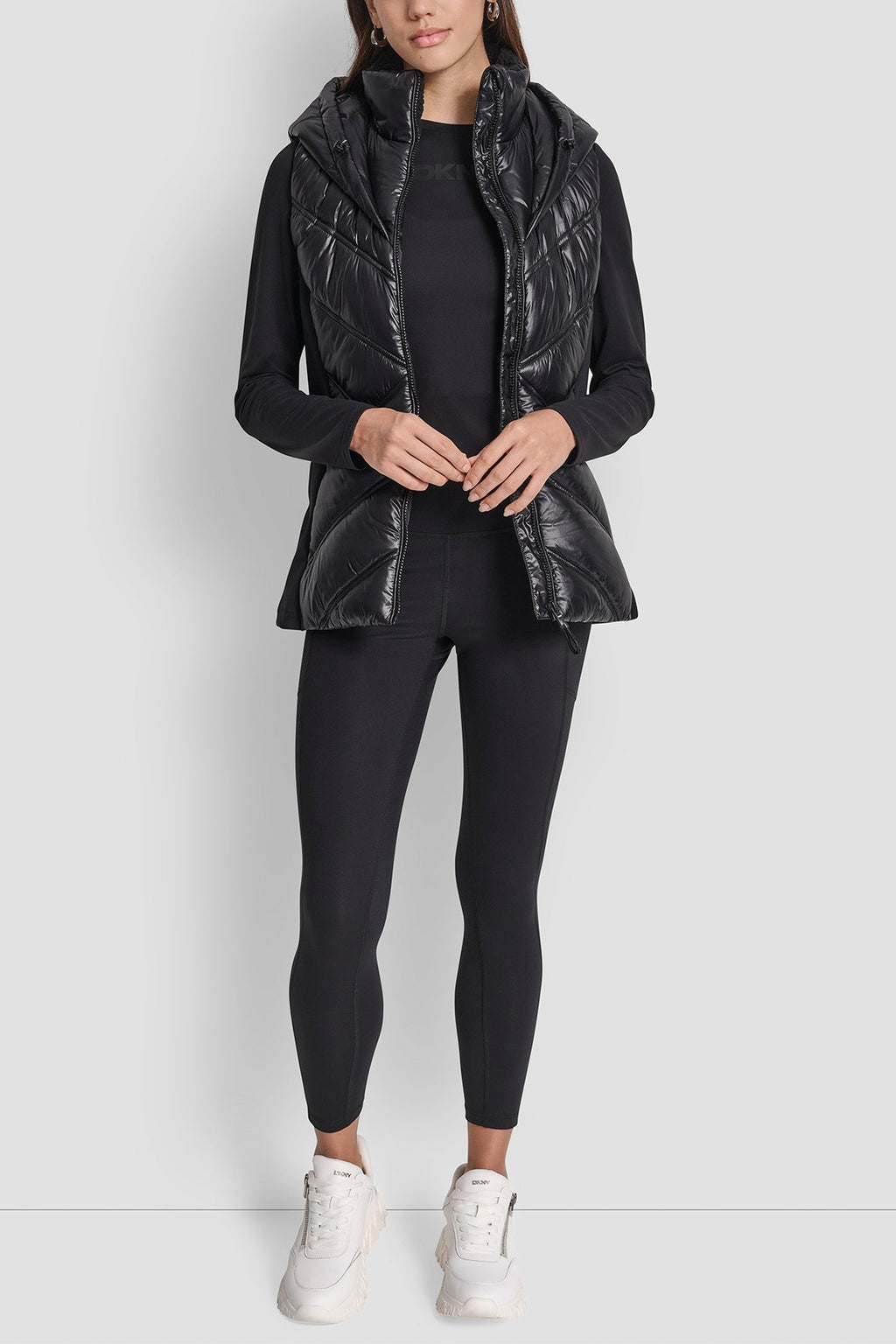 SCUBA-PANELED PUFFER VEST