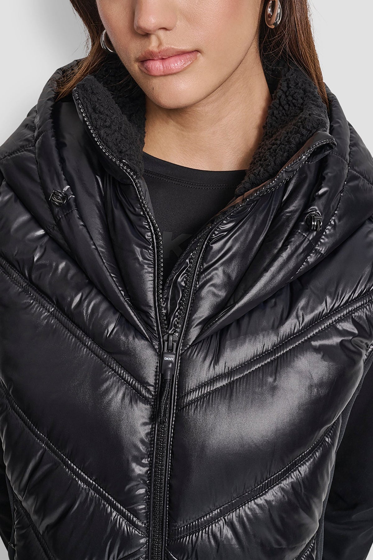 SCUBA-PANELED PUFFER VEST