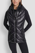 SCUBA-PANELED PUFFER VEST