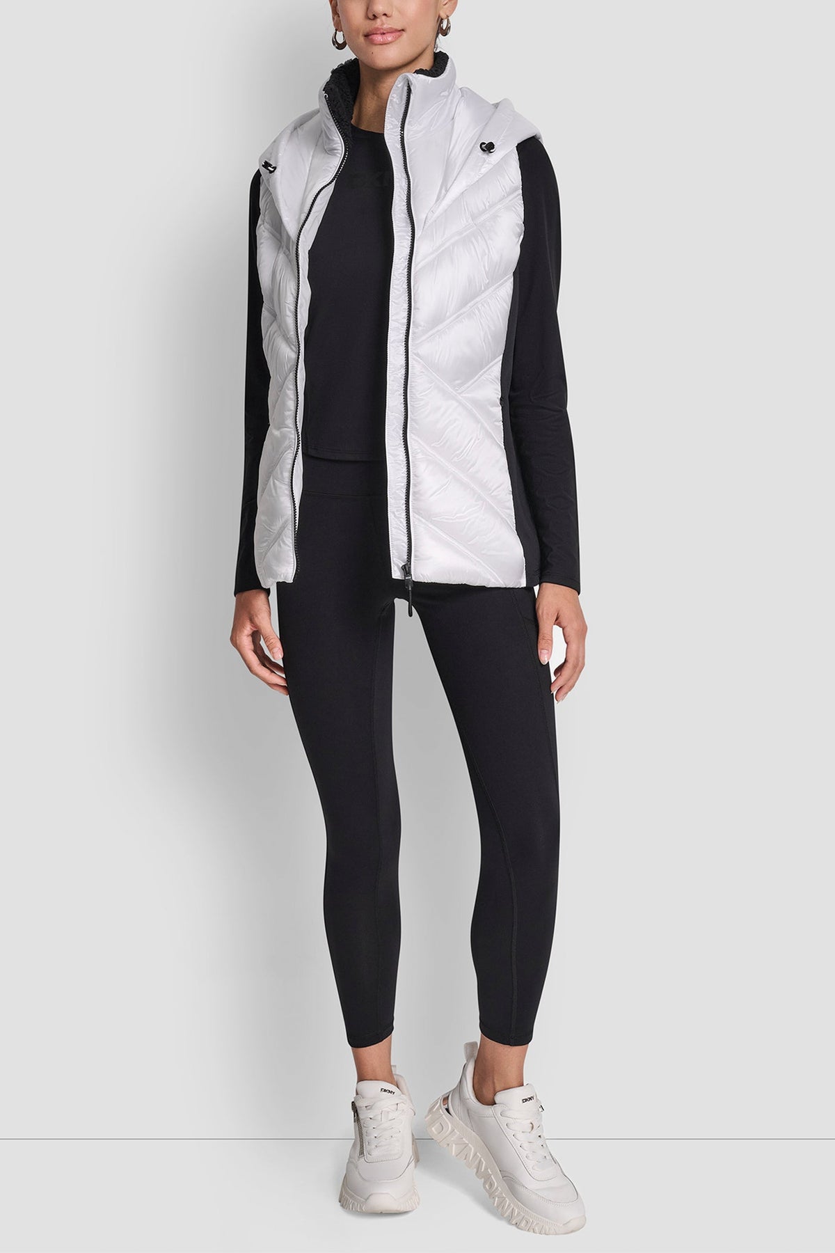 SCUBA-PANELED PUFFER VEST