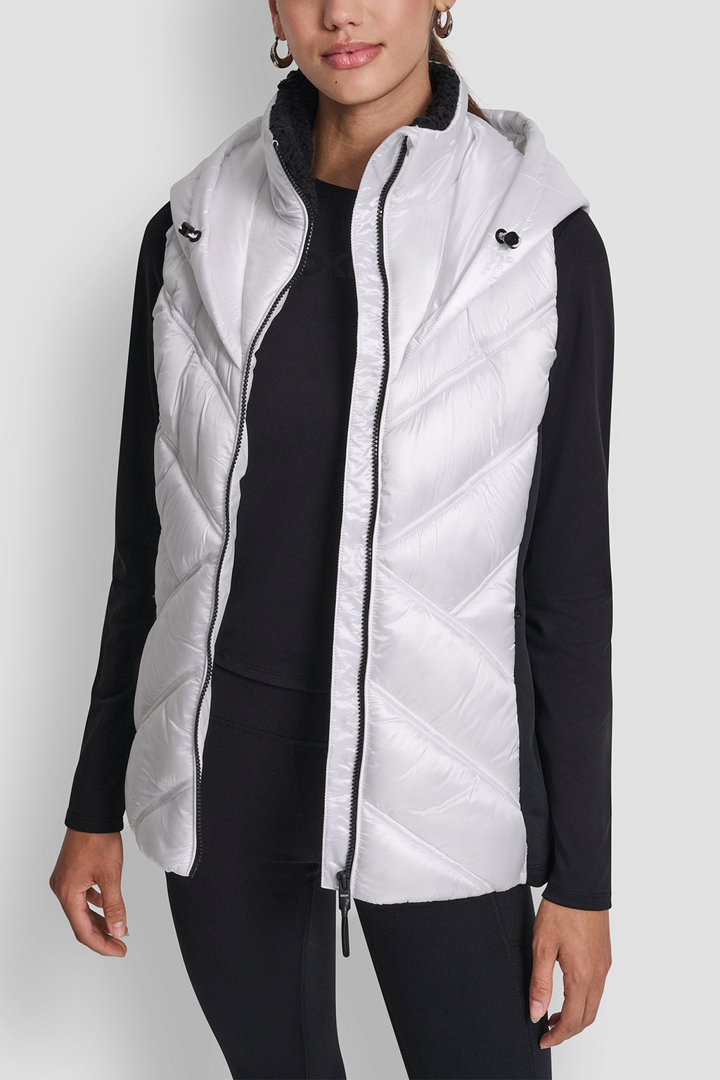 SCUBA-PANELED PUFFER VEST
