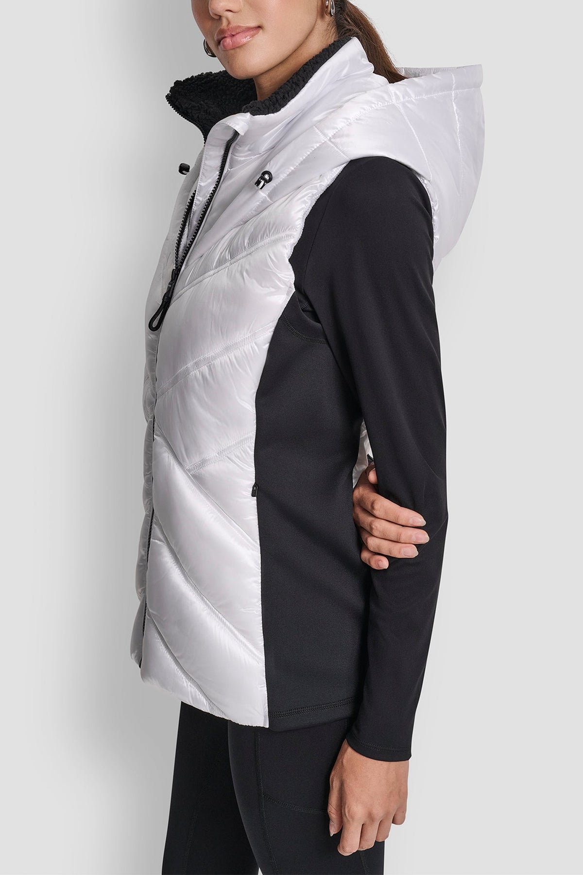 SCUBA-PANELED PUFFER VEST
