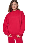 MOCK NECK LOGO PULLOVER