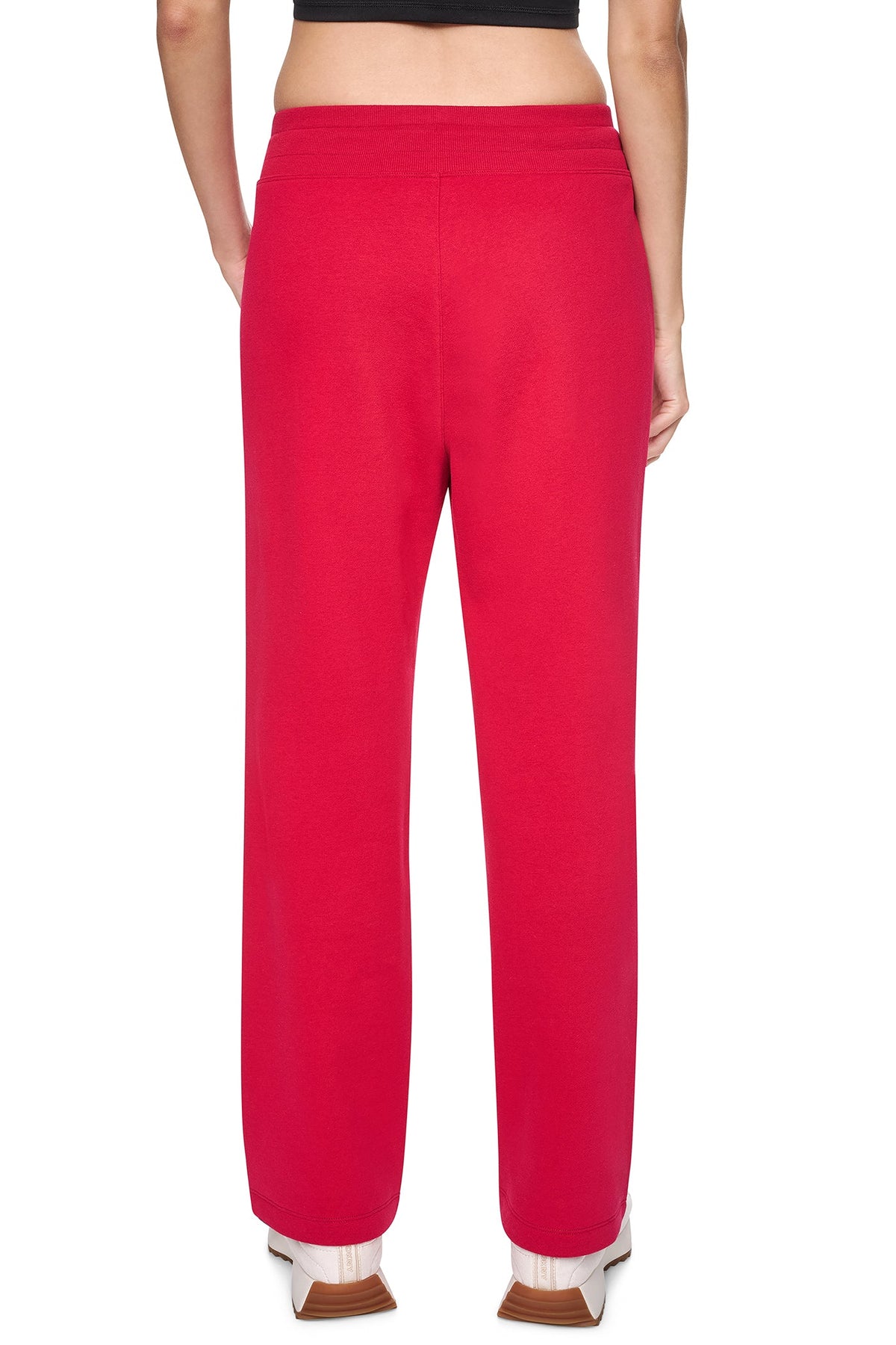 HIGH-RISE LOGO PATCH STRAIGHT LEG PANT