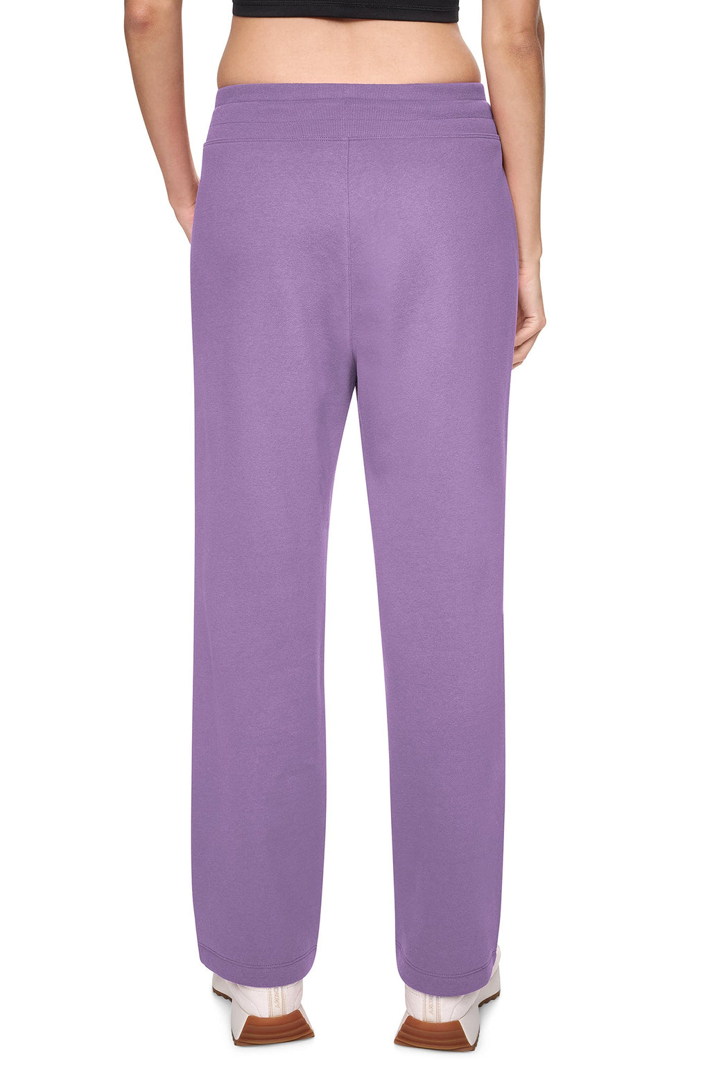 HIGH-RISE LOGO PATCH STRAIGHT LEG PANT