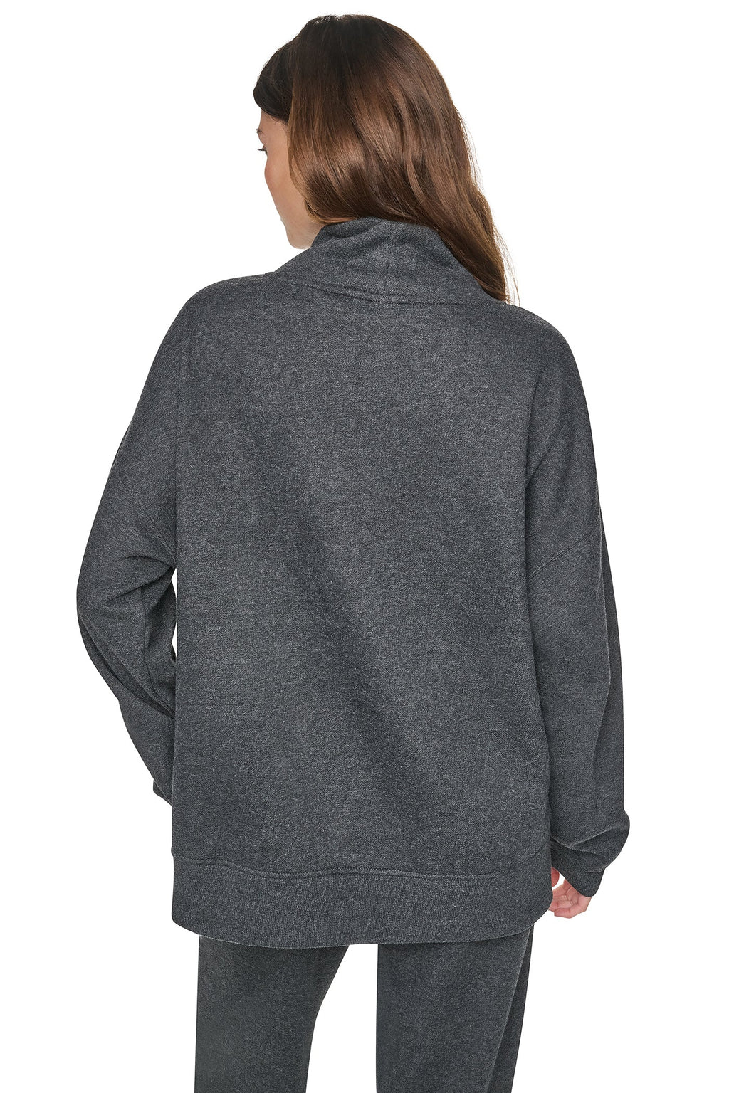 CHENILLE LOGO MOCK NECK SWEATSHIRT