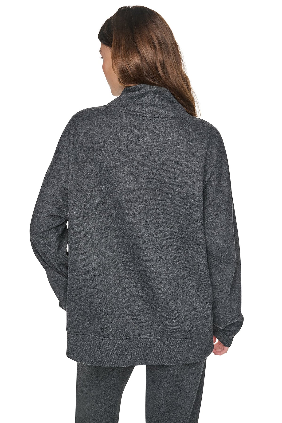 CHENILLE LOGO MOCK NECK SWEATSHIRT