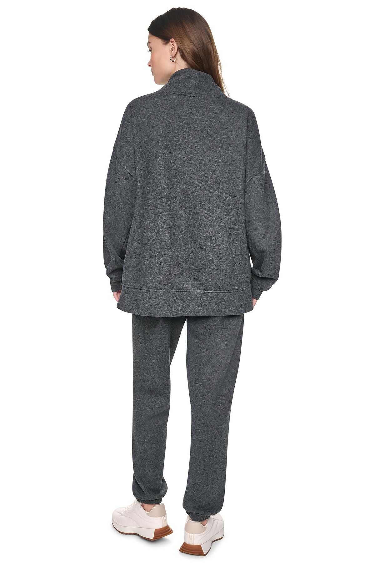 CHENILLE LOGO MOCK NECK SWEATSHIRT