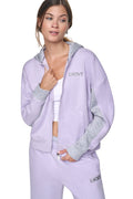 METALLIC EMBROIDERY LOGO OVERSIZED HOODIE