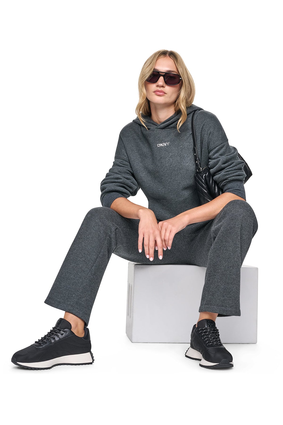 METALLIC BUBBLE LOGO MID-RISE CARGO PANT