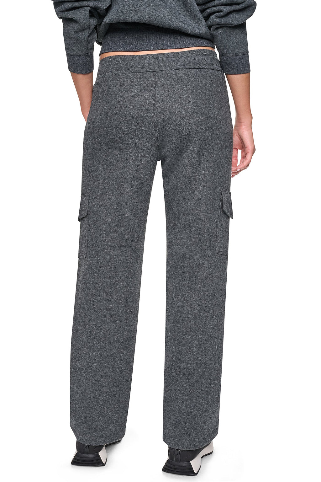 METALLIC BUBBLE LOGO MID-RISE CARGO PANT