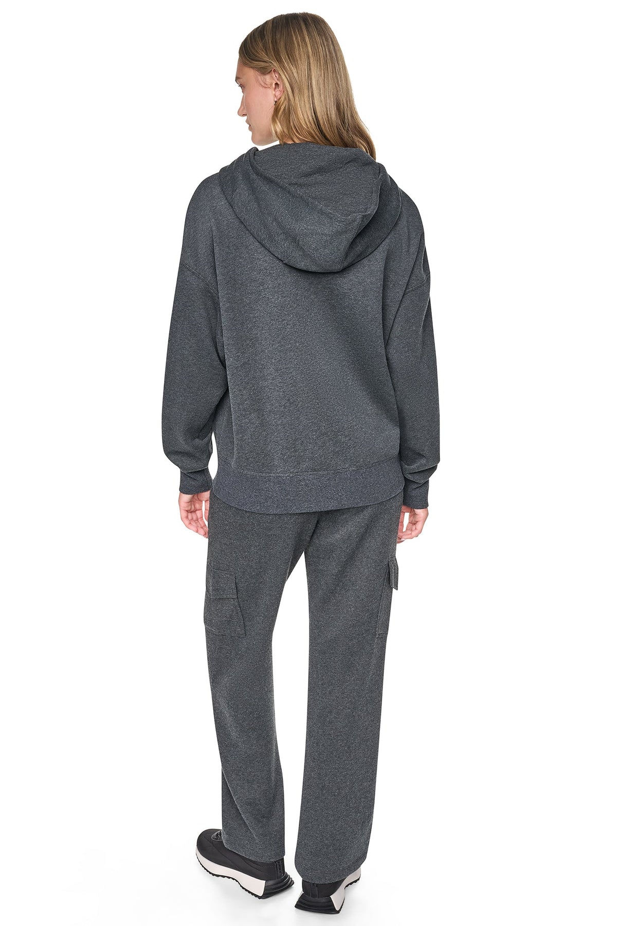 METALLIC BUBBLE LOGO MID-RISE CARGO PANT