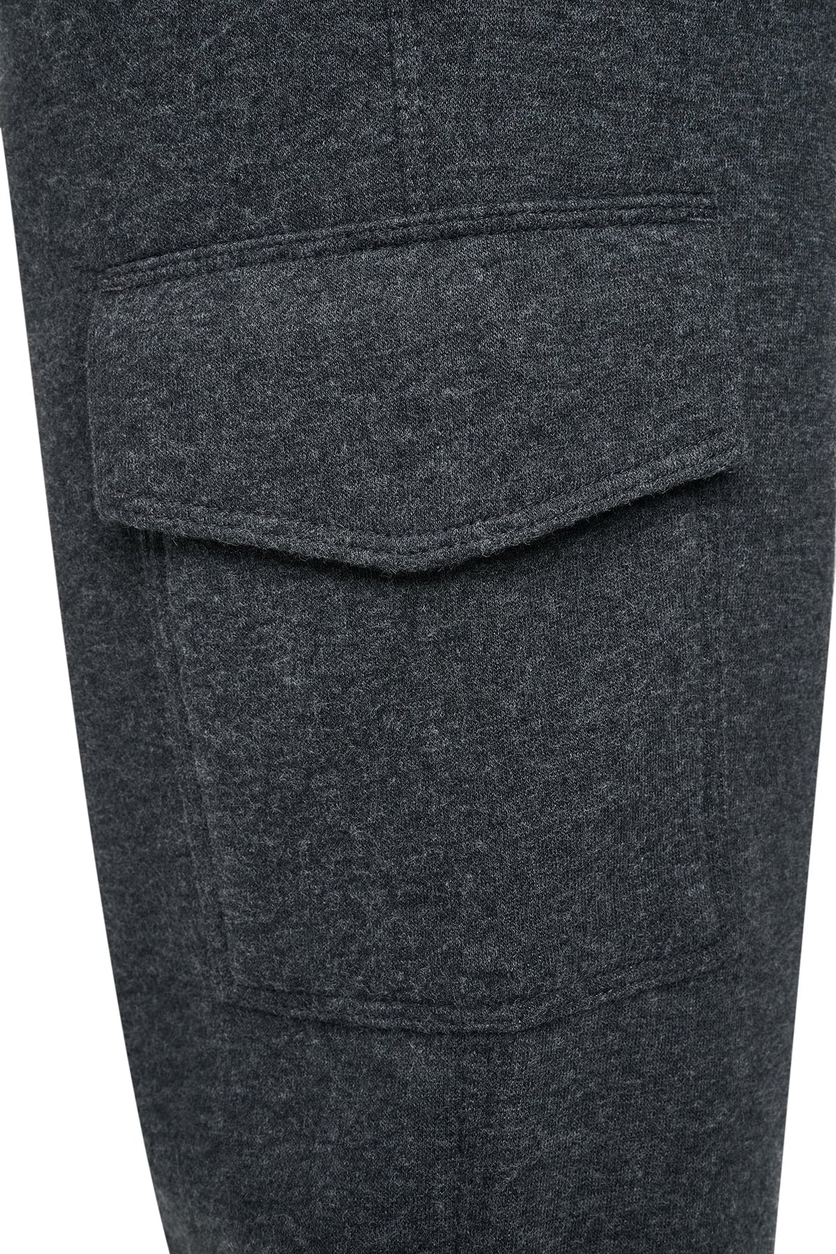METALLIC BUBBLE LOGO MID-RISE CARGO PANT