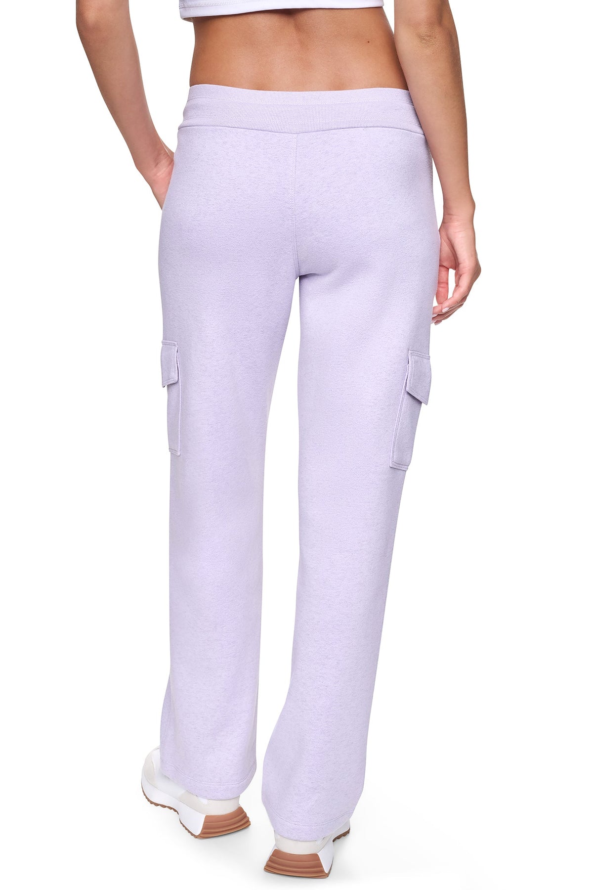 METALLIC BUBBLE LOGO MID-RISE CARGO PANT