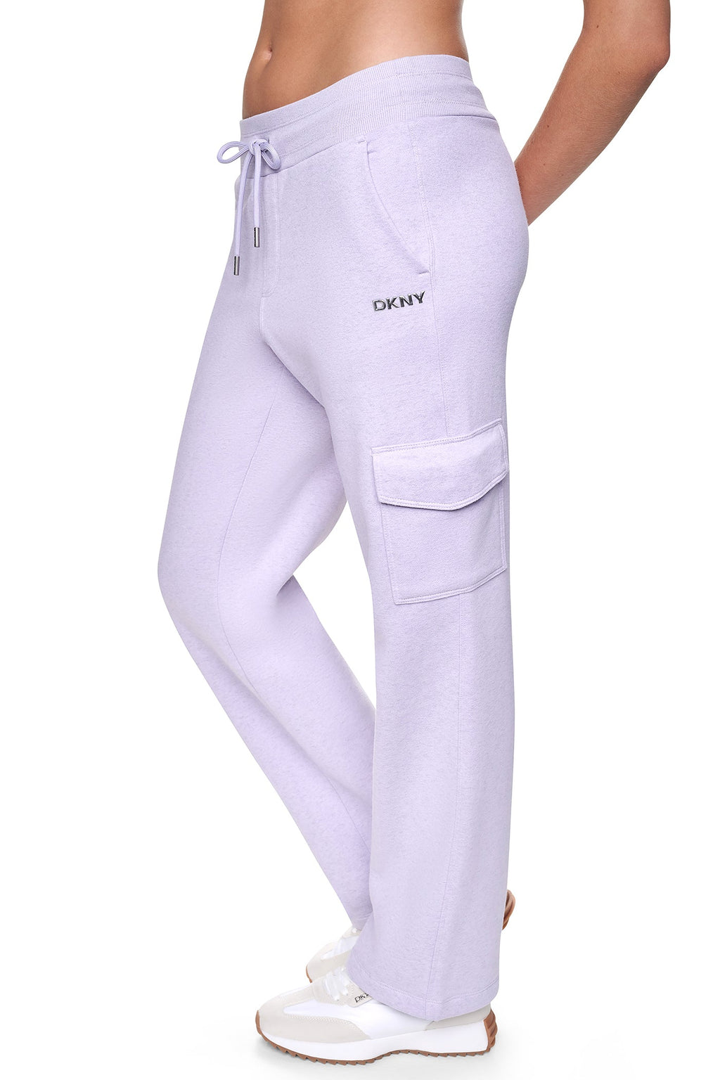 METALLIC BUBBLE LOGO MID-RISE CARGO PANT