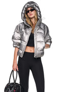 SHORT HOODED PUFFER