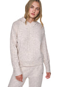 COZY CABLE SWEATER HOODIE