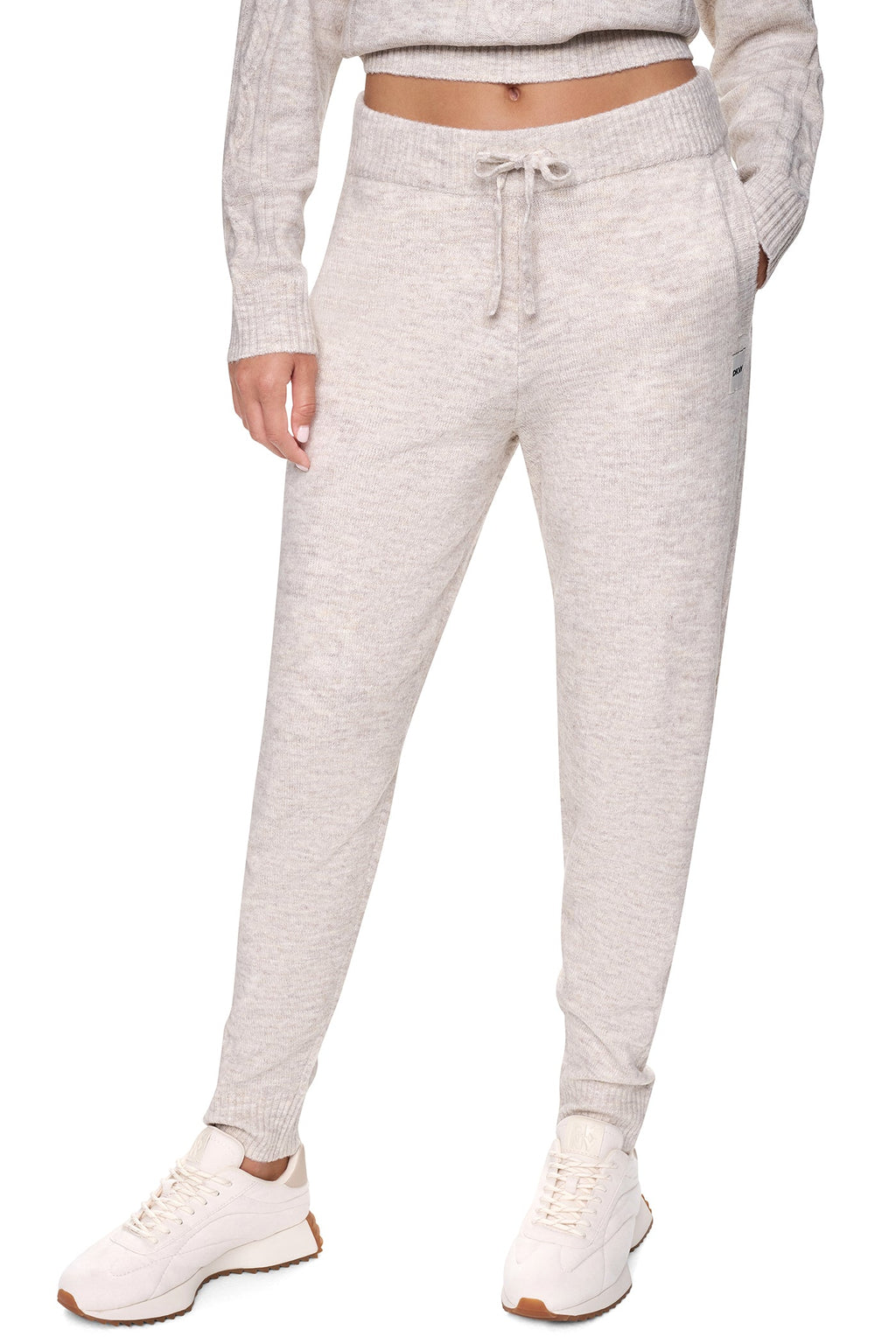 COZY CABLE HIGH-RISE SWEATER JOGGER