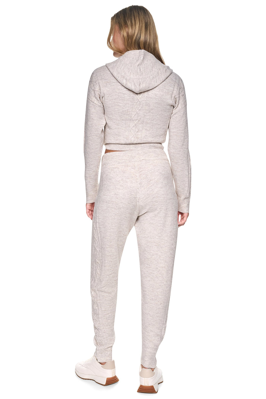COZY CABLE HIGH-RISE SWEATER JOGGER