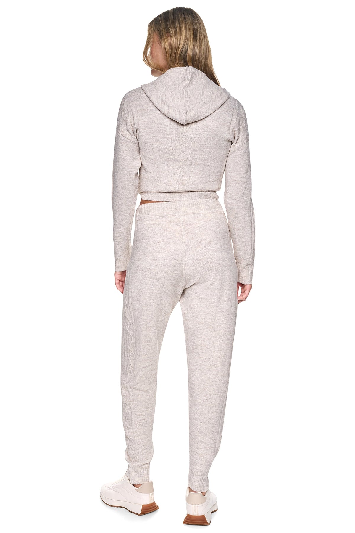 COZY CABLE HIGH-RISE SWEATER JOGGER