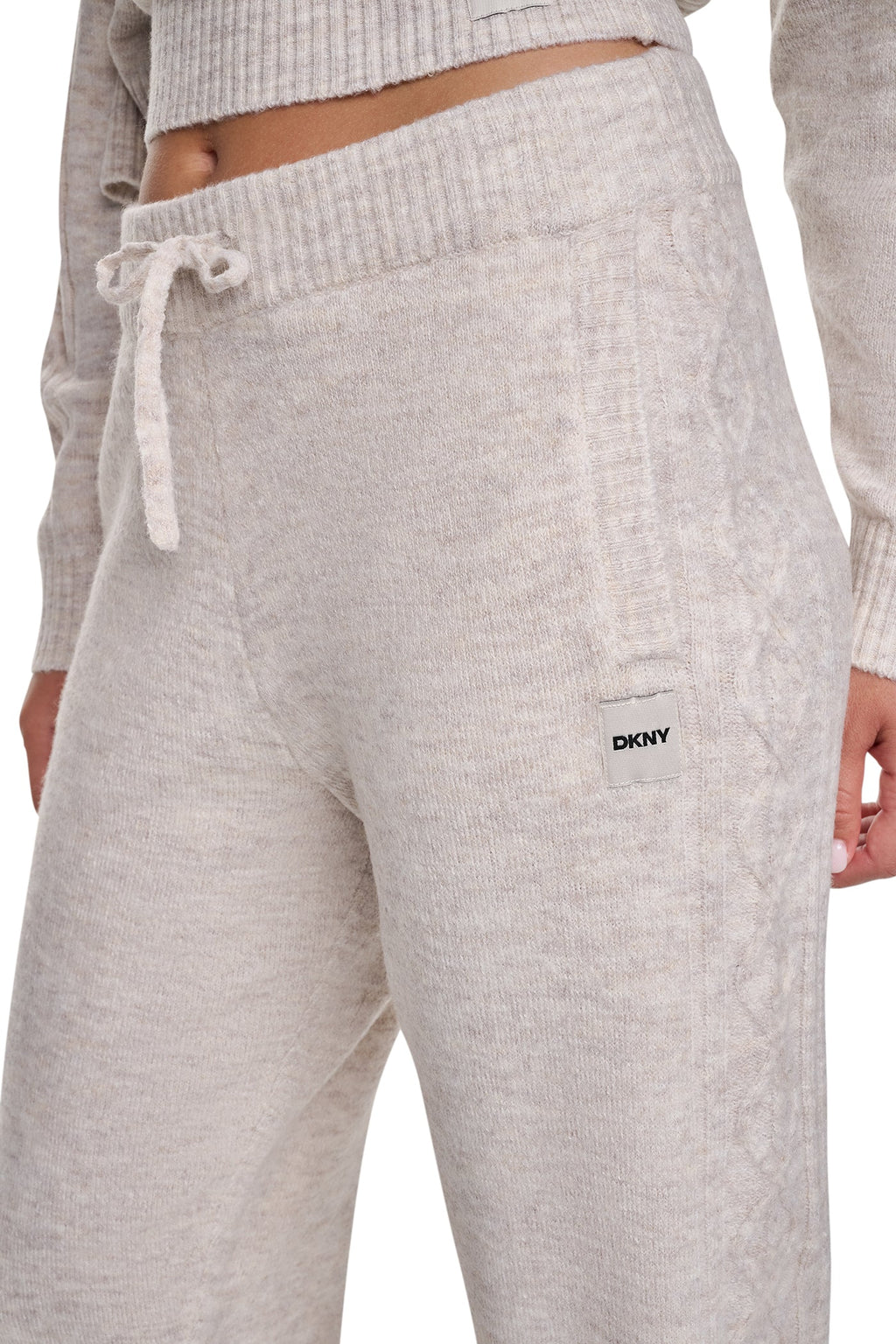 COZY CABLE HIGH-RISE SWEATER JOGGER