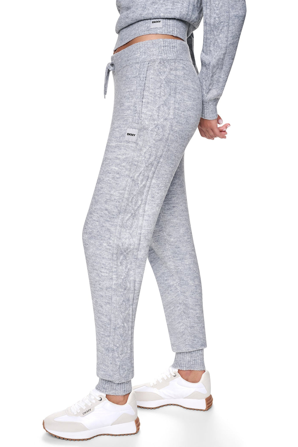 COZY CABLE HIGH-RISE SWEATER JOGGER