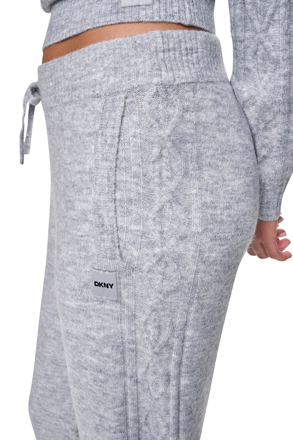 COZY CABLE HIGH-RISE SWEATER JOGGER