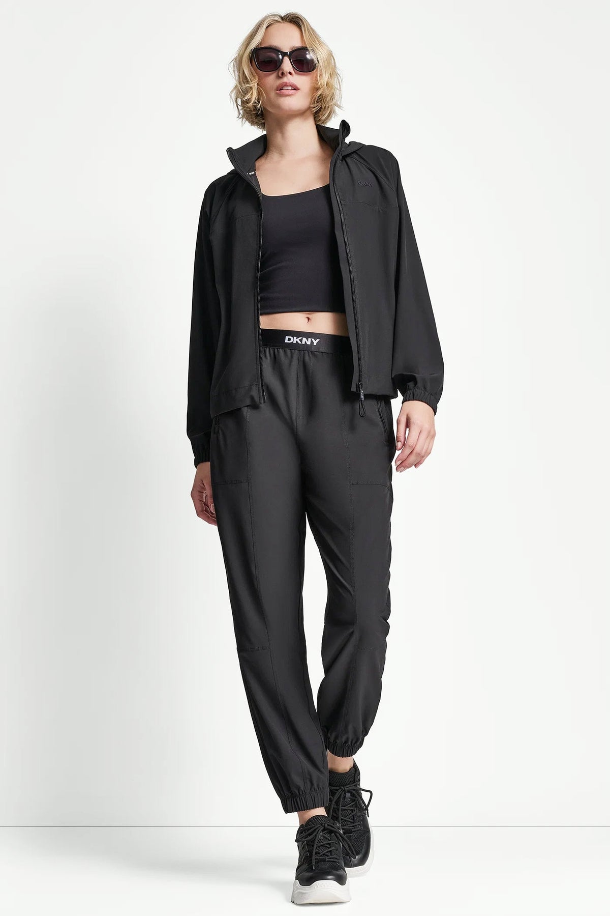LOGO HOODED SHORT JACKET