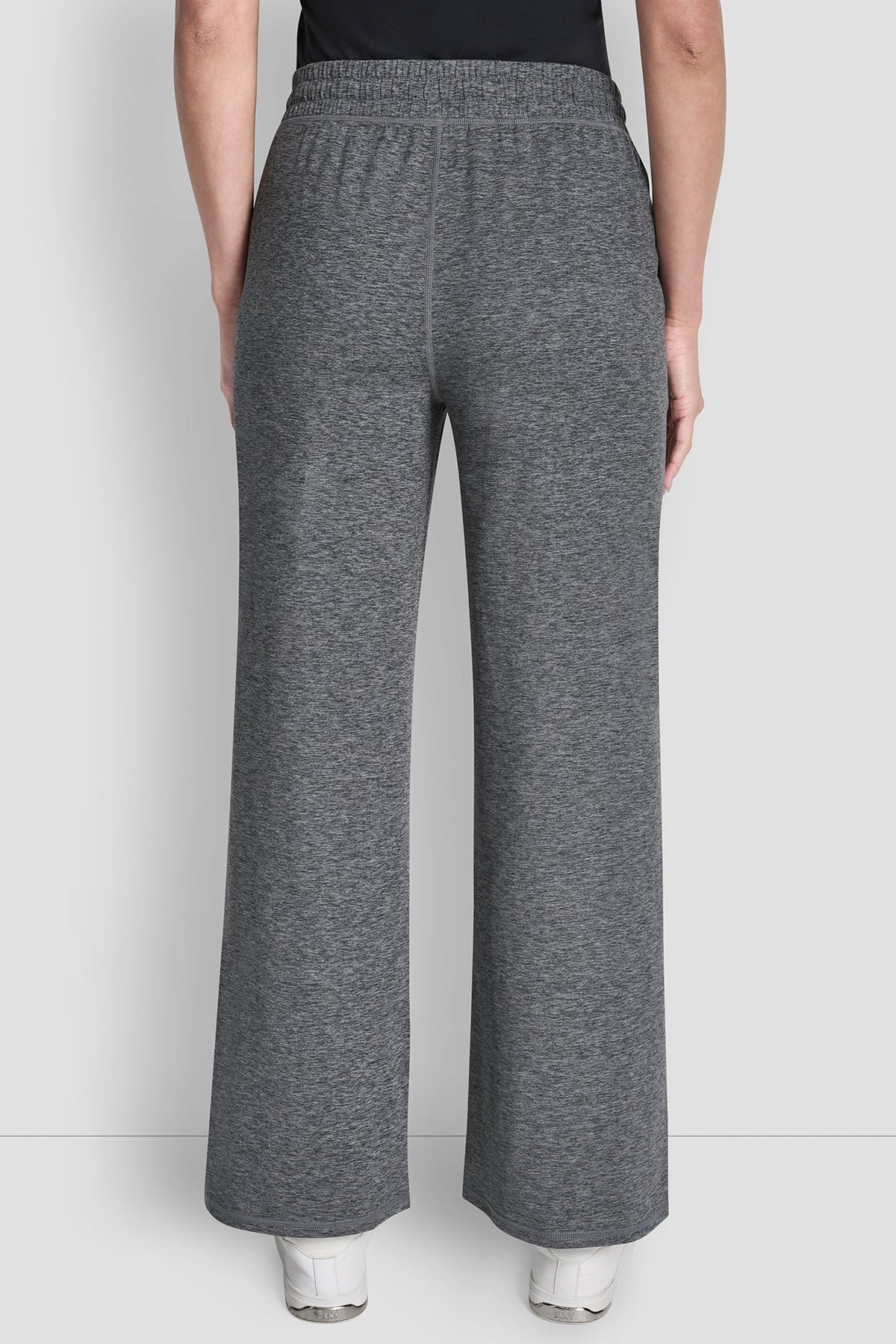 MID-RISE SPACEDYE WIDE-LEG PANT