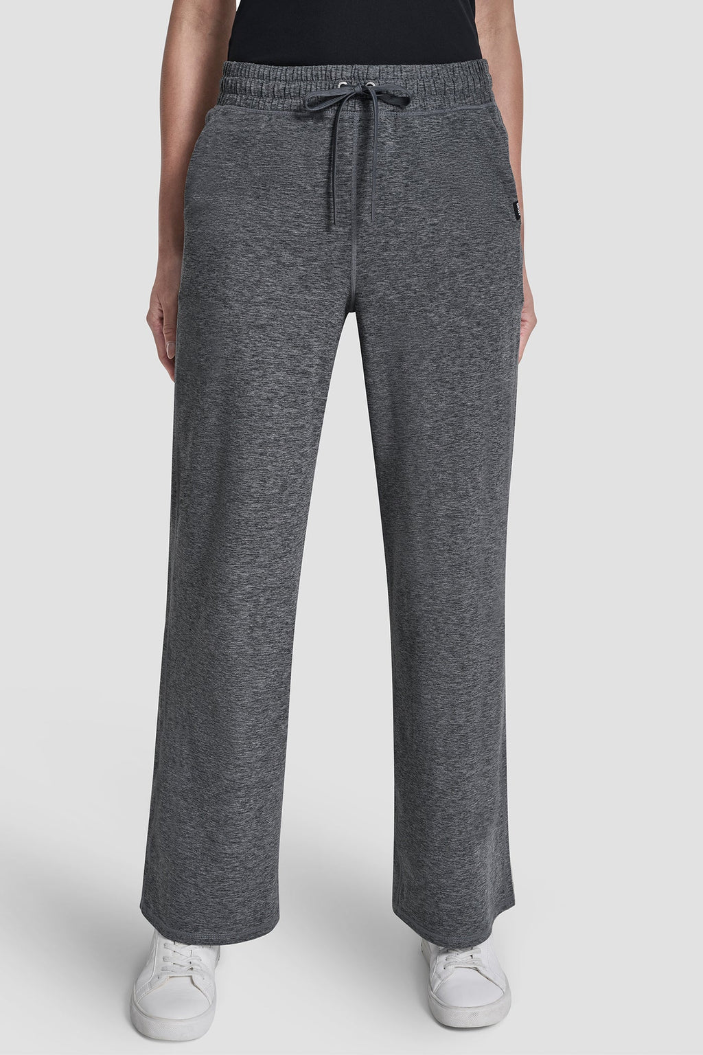 MID-RISE SPACEDYE WIDE-LEG PANT