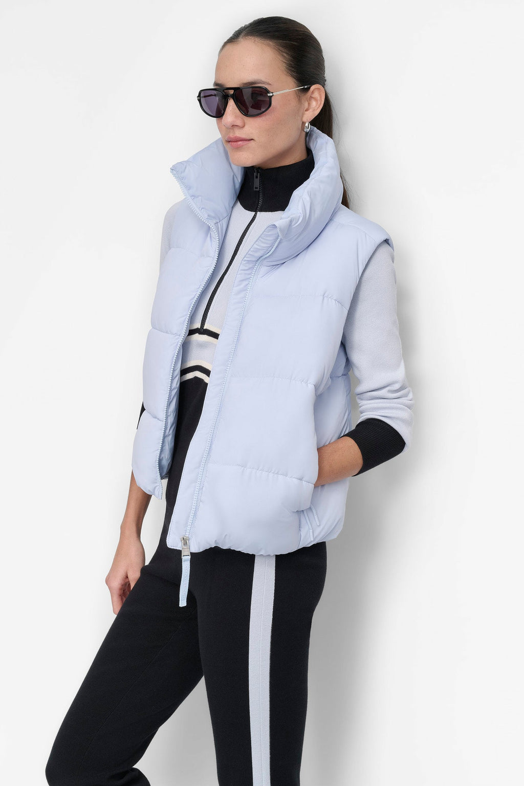 MOCK NECK PUFFER VEST
