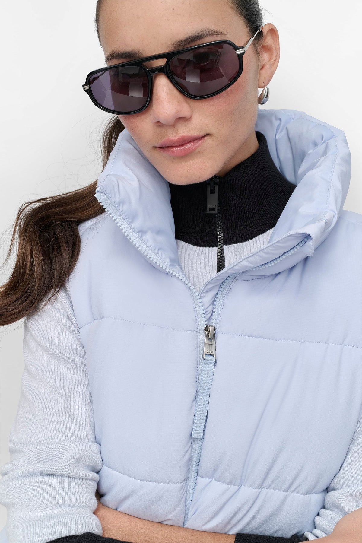MOCK NECK PUFFER VEST