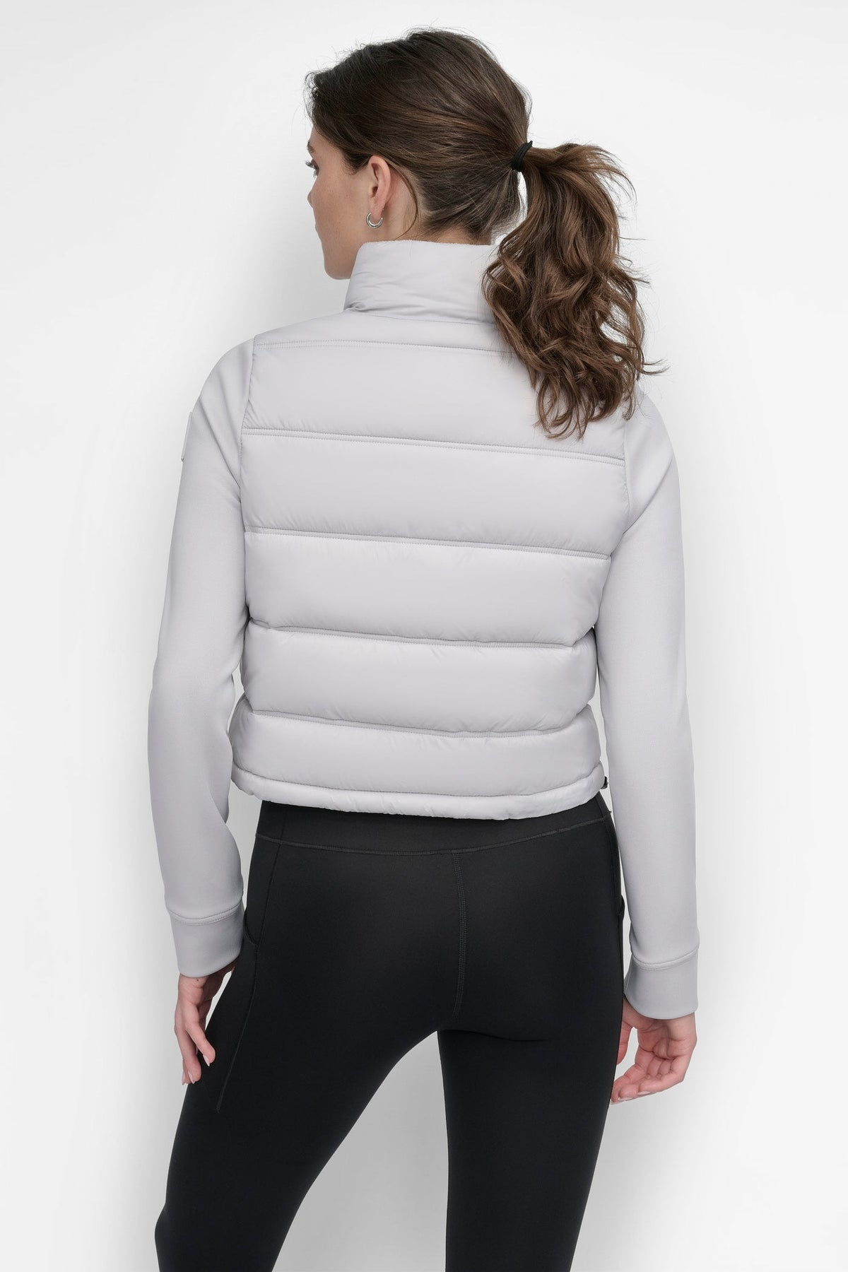 CROPPED SCUBA MIX PUFFER JACKET