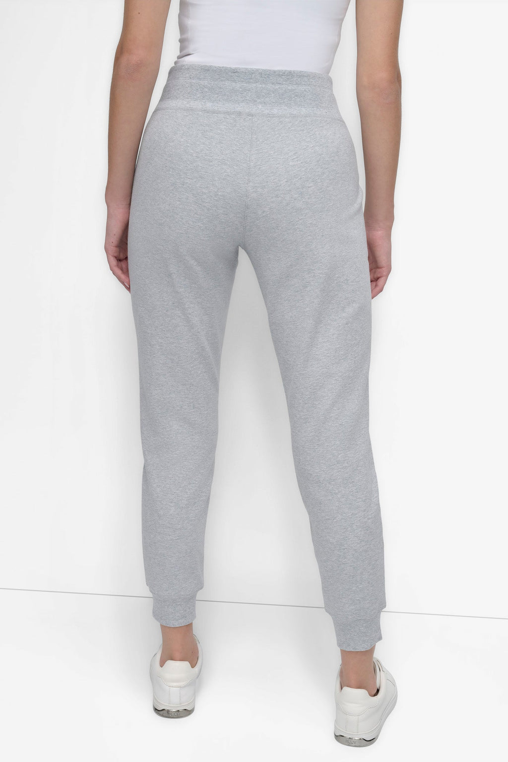 TWO-TONE HIGH-RISE LOGO DRAWSTRING SKINNY JOGGER