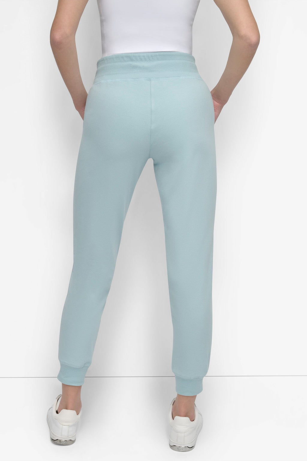TWO-TONE HIGH-RISE LOGO DRAWSTRING SKINNY JOGGER