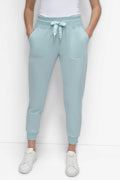 TWO-TONE HIGH-RISE LOGO DRAWSTRING SKINNY JOGGER