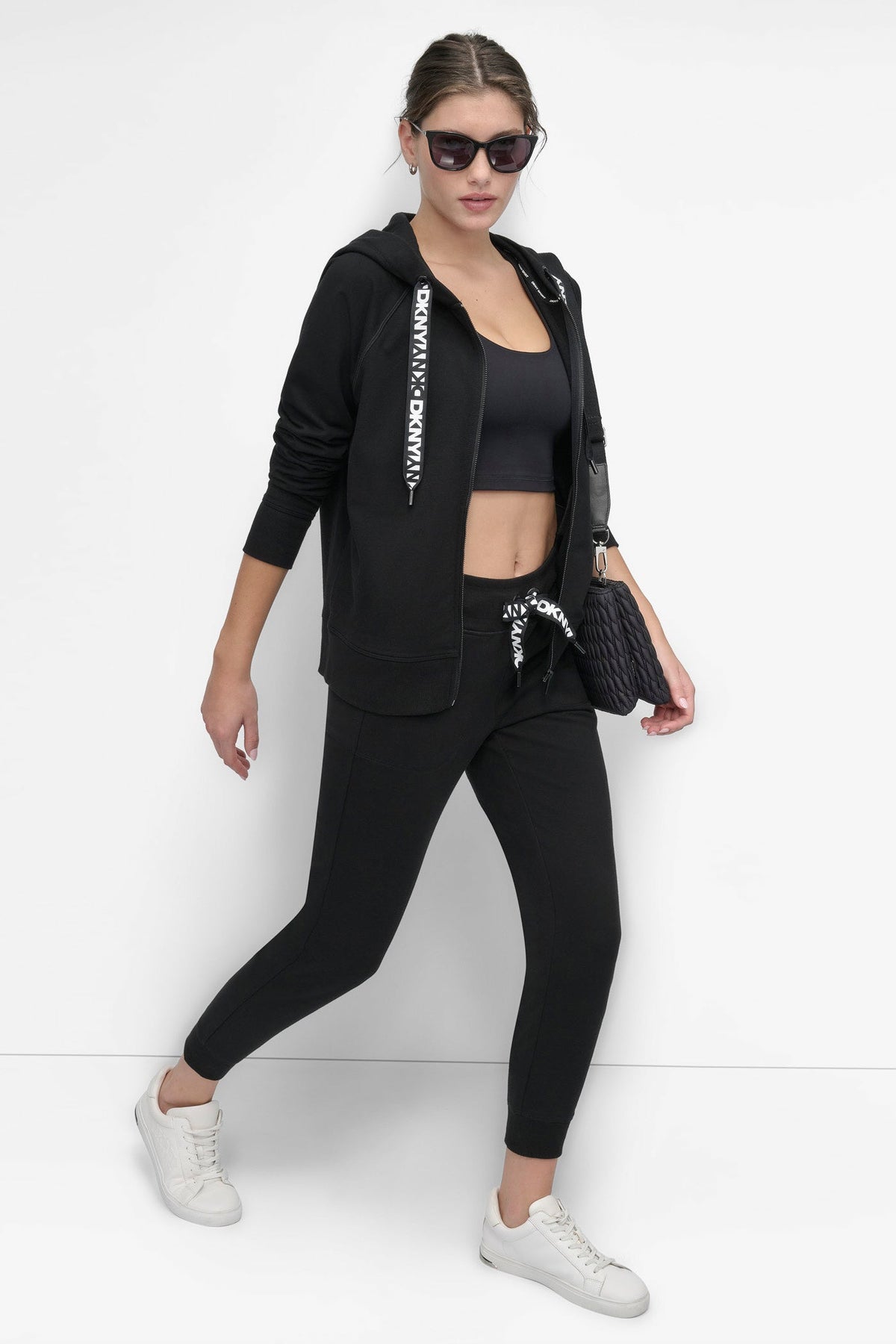 TWO-TONE LOGO DRAWSTRING HOODIE