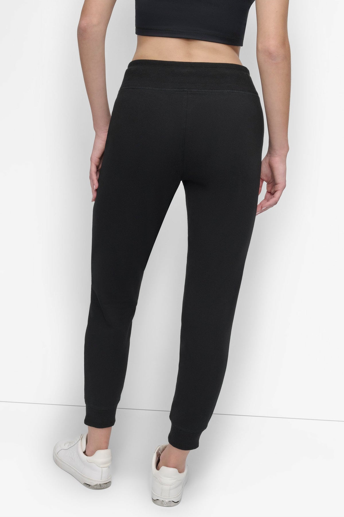 TWO-TONE HIGH-RISE LOGO DRAWSTRING SKINNY JOGGER