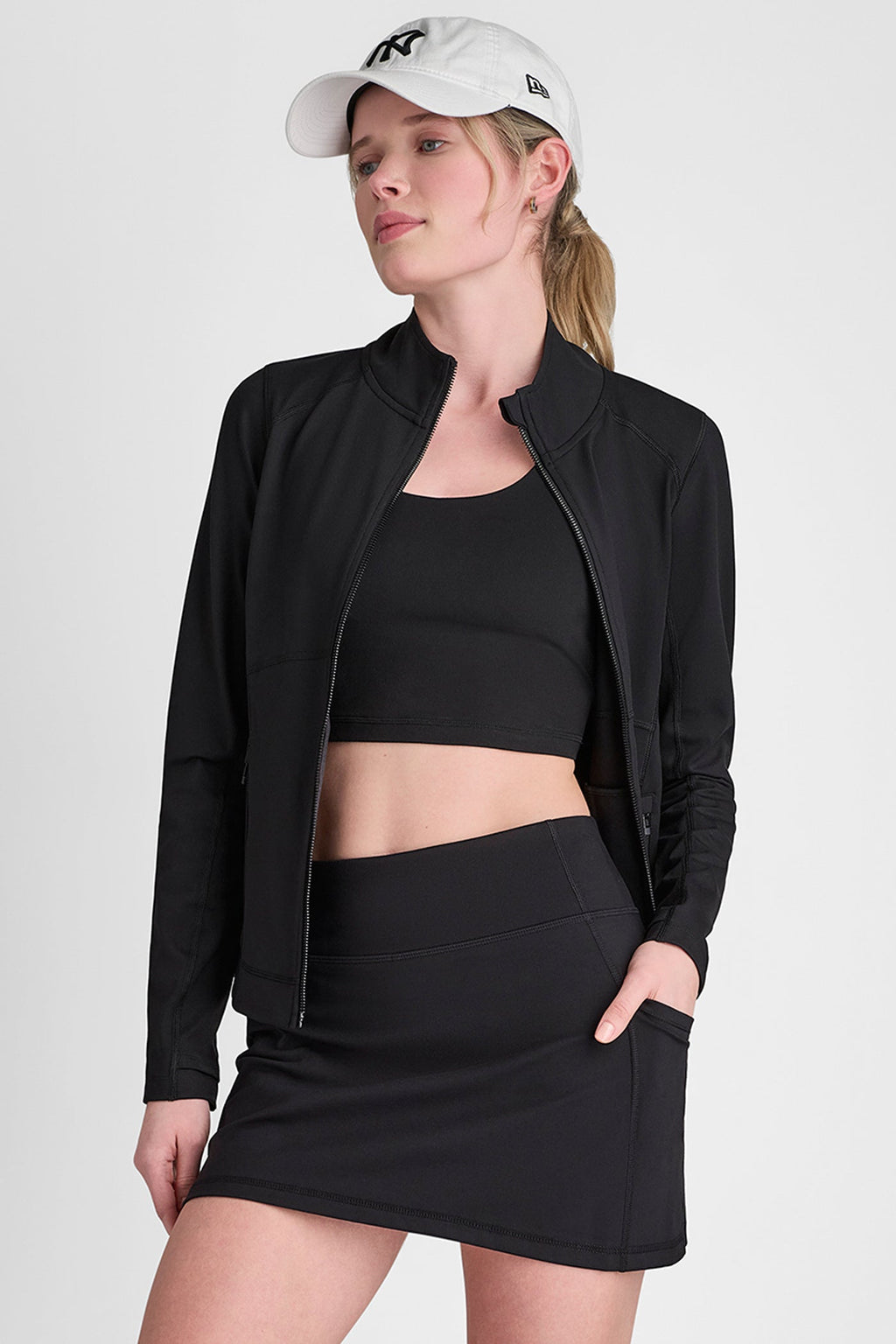 FUNNEL NECK FULL ZIP JACKET