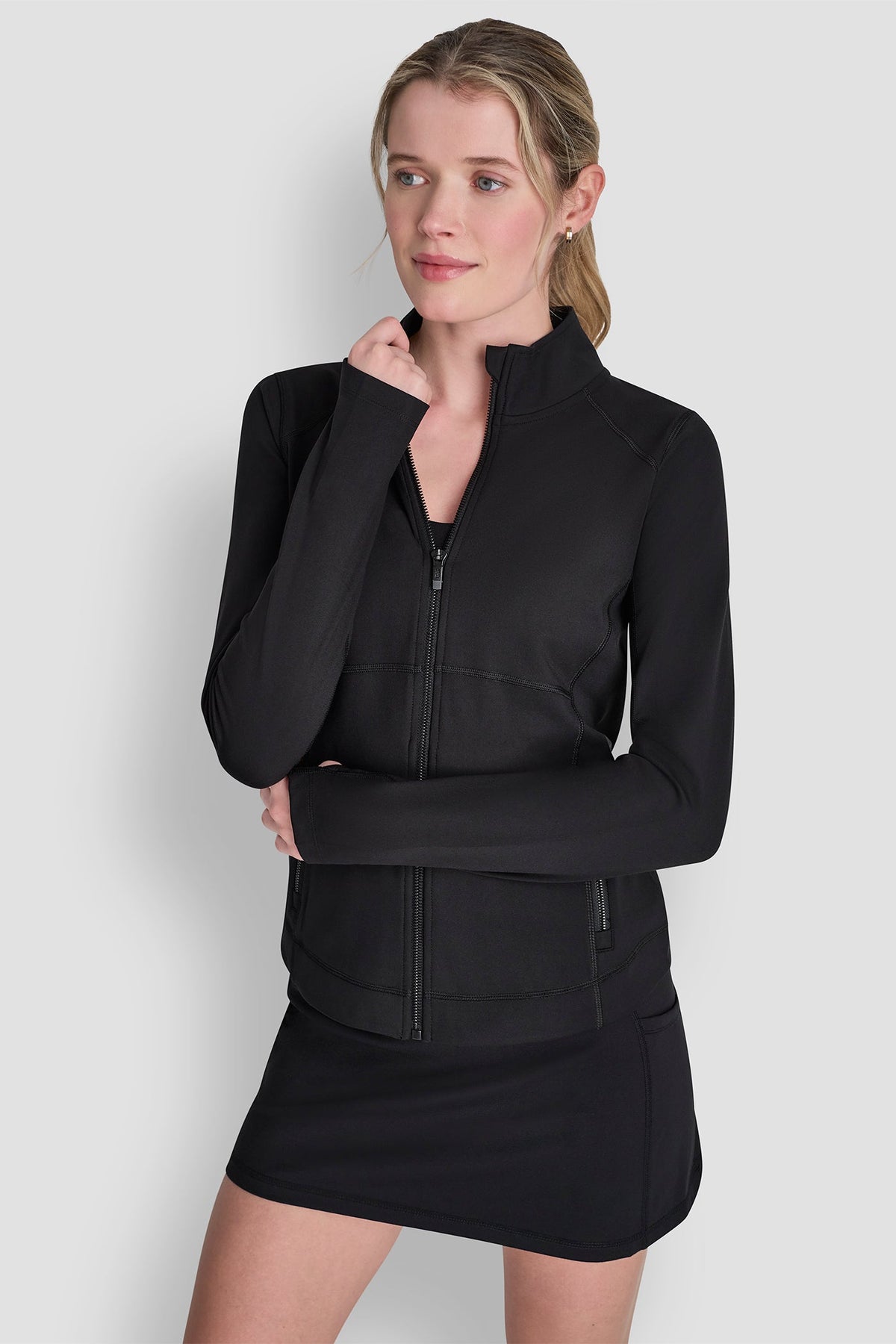 FUNNEL NECK FULL ZIP JACKET