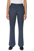 WIDE-LEG FAUX DENIM PANT