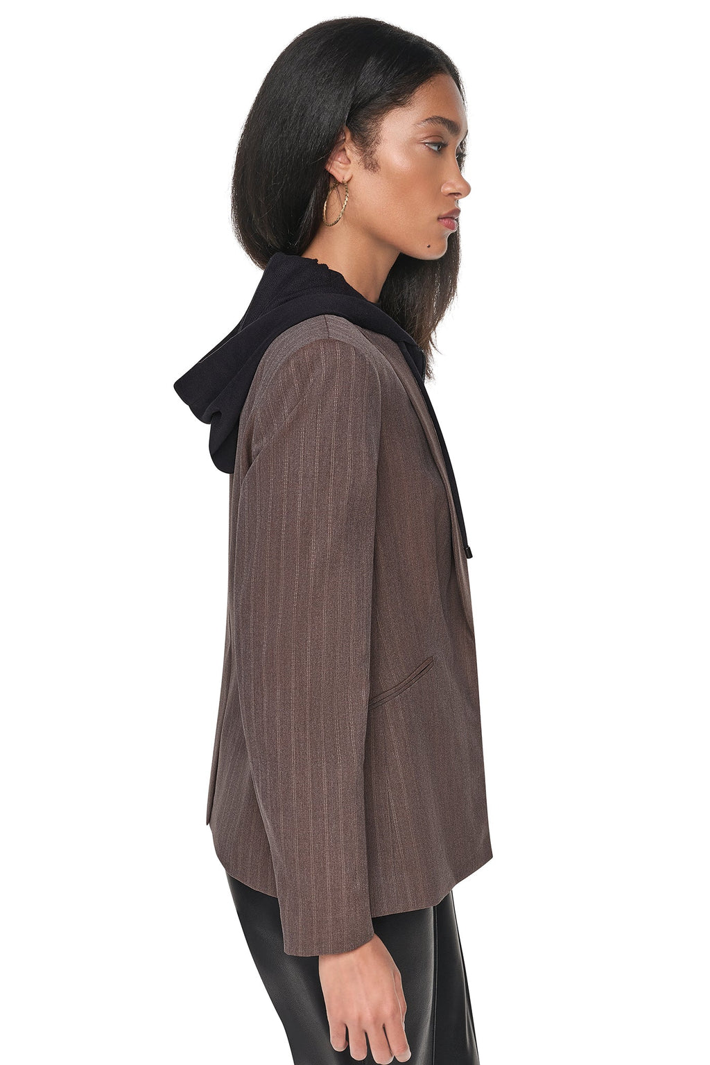 HOODED BLAZER